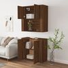 vidaXL Highboard Braun Eichen-Optik Holzwerkstoff
