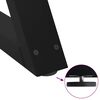 vidaXL Esstisch Beine 2 Stk. Schwarz 60x(72-73,3) cm Stahl