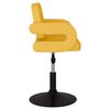 vidaXL Esszimmerstuhl Drehbar Senfgelb Stoff