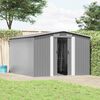 vidaXL Gartenhaus 257x298x178 cm Metall Grau