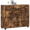 vidaXL Sideboard Ger&auml;ucherte Eiche 88,5 x 30,5 x 73 cm Holzwerkstoff
