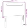 vidaXL LED Kopfteil Wei&szlig; 100 cm Kunstleder