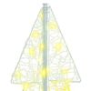 vidaXL Weihnachtsbaum mit 100 LEDs Warmes Wei&szlig; 120 cm Acryl