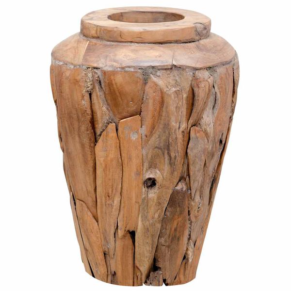 vidaXL Deko-Vase 40 x 60 cm Massivholz Teak