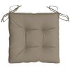 vidaXL Stuhlkissen 6 Stk. Taupe 40x40x7 cm Oxford-Gewebe