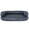 vidaXL Hundebett Ergonomisch Schaumstoff Dunkelblau 88x65cm Kunstleder
