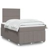 vidaXL Boxspringbett mit Matratze Taupe 120x200 cm Stoff