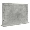 vidaXL Kosmetikspiegel mit LED-Lichtleisten Beton Grau 80 x 55 x 18 cm