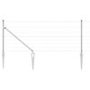 vidaXL Zaunpfosten Galvanisiert 50 x 0,8 m Stahl