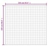 vidaXL Gewichtsdecke Grau 220x235 cm 15 kg Stoff