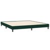vidaXL Boxspringbett mit Matratze Dunkelgr&uuml;n 200x210 cm Samt
