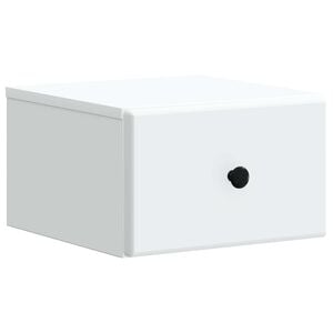 vidaXL Wandmontierter Nachttisch Wei&szlig; 34,5 x 33 x 20 cm Holzwerkstoff