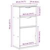 vidaXL Beistellschrank mit Schubladen ODDA 40x24x79 cm Massivholz Kiefer
