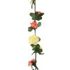 vidaXL Blumengirlanden Blumen 6 Stk. Fr&uuml;hlingsrosen 250 cm