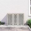 vidaXL Klimaanlagenabdeckung Silber 110 x 50 x 80 cm Verzinkter Stahl