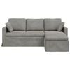 vidaXL Sofa Hellgrau Gesamtabmessungen: 198 x 134 x 80 cm (B x T x H)