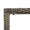 vidaXL 5-tlg. Garten-Essgruppe mit Kissen Grau Poly Rattan