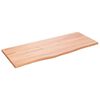 vidaXL Tischplatte Hellbraun 100x40x2 cm Massivholz Eiche Behandelt