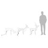 vidaXL 3-tlg. Rentier-Silhouetten-Set Kaltweiß