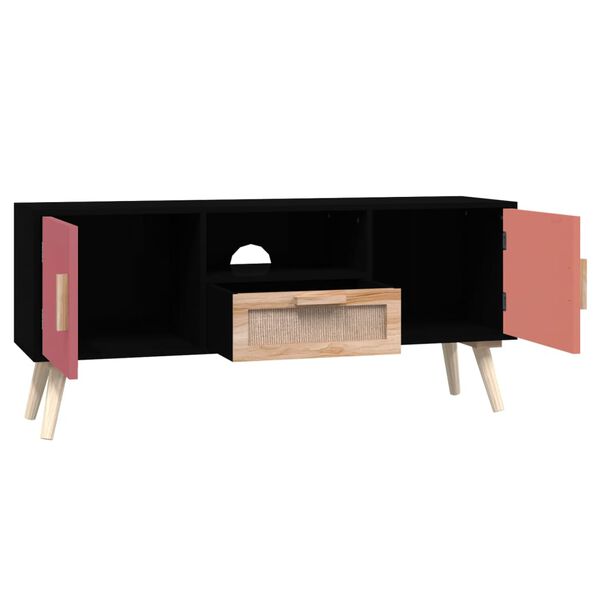 vidaXL TV-Schrank mit T&uuml;ren 105x30x45 cm Holzwerkstoff
