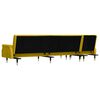 vidaXL Schlafsofa in L-Form Gelb 271x140x70 cm Samt