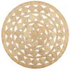 vidaXL Teppich Handgefertigt Jute Geflochten 90 cm