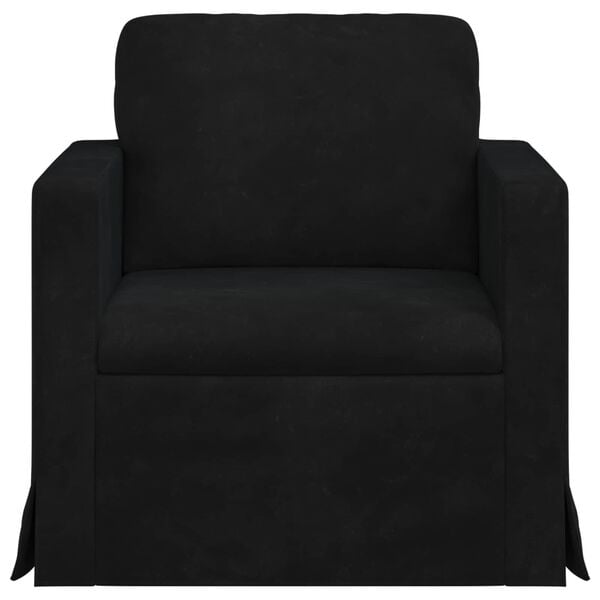 vidaXL Sofa Schwarz Gesamtabmessungen: 78 x 78 x 80 cm (B x T x H)