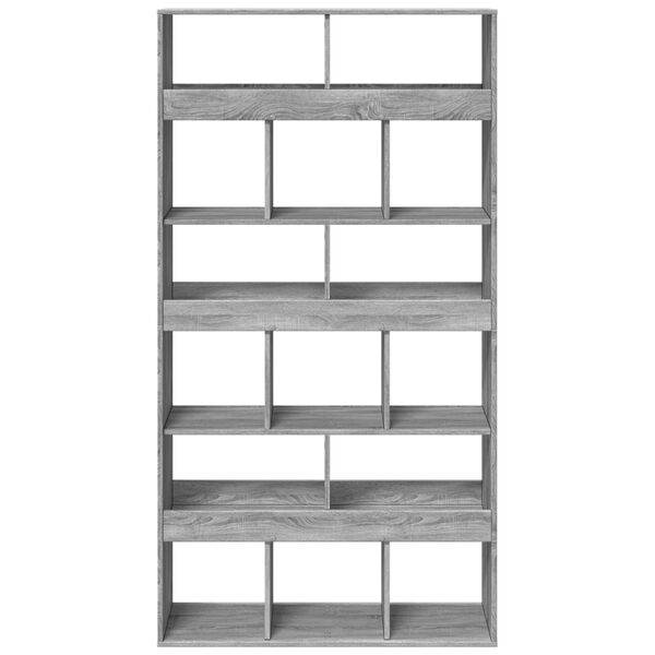 vidaXL Bücherregal Grau Sonoma 100x33x187,5 cm Holzwerkstoff