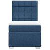 vidaXL Boxspringbett mit Matratze Blau 90x190 cm Stoff