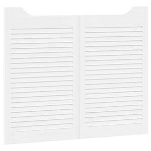 vidaXL Schwingt&uuml;ren 2 stk. 80 x 50 cm Massives Kiefernholz Wei&szlig;