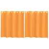 vidaXL Voile Vorh&auml;nge mit &Ouml;sen 2 Stk. Orange 140x140 cm