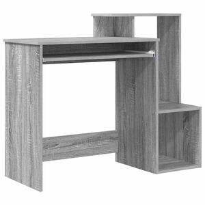 vidaXL Schreibtisch Sonoma-Grau 106 x 41 x 88.5 cm Holzwerkstoff