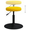 vidaXL Massagehocker Samt Senfgelb