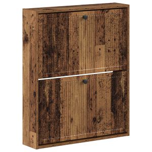 vidaXL Wandmontierter Schuhschrank EDE 71 x 17 x 86 cm Holzwerkstoff