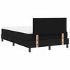 vidaXL Boxspringbett mit Matratze Schwarz 120 x 190 cm Stoff