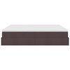 vidaXL Ottoman-Bett mit Matratze Dunkelbraun 180x200 cm Stoff