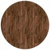 vidaXL Tischplatte &Oslash; 60 x 4 cm Rund Massivholz Eiche Dunkelbraun