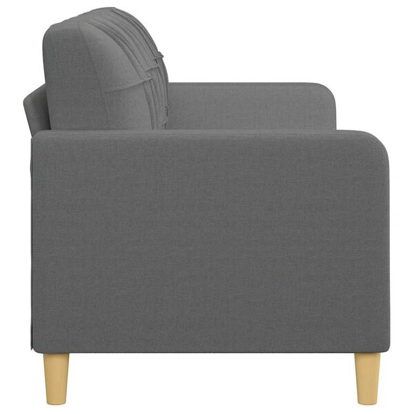 vidaXL 3-Sitzer-Sofa Dunkelgrau 180 cm Stoff