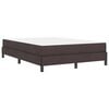 vidaXL Boxspringbett mit Matratze Dunkelbraun 140 x 190 cm Stoff