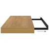 vidaXL Wandregal Wandmontiert Braun 50 x 23 x 4 cm Holzwerkstoff