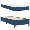 vidaXL Boxspringbett mit Matratze Blau 90 x 190 cm Stoff