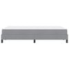 vidaXL Boxspringbett mit Matratze Hellgrau 120 x 200 cm Stoff
