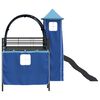 vidaXL Kinderloftbett Schwarz und Blau 107 x 200 cm Metall