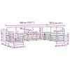 vidaXL Sofagarnituren 8 pcs Natur und Anthrazit Massivholz Akazie
