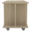 vidaXL TV-Schrank mit Rollen Sonoma-Eiche 80x40x45 cm Holzwerkstoff