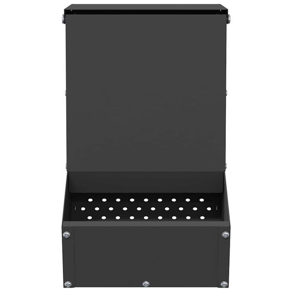 vidaXL Kaninchenf&uuml;tterer Schwarz 17,5 x 26 x 28,5 cm