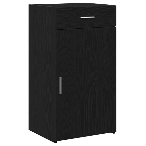 vidaXL Sideboard mit Schubladen Schwarz Eichen-Optik 50 x 42,5 x 93 cm