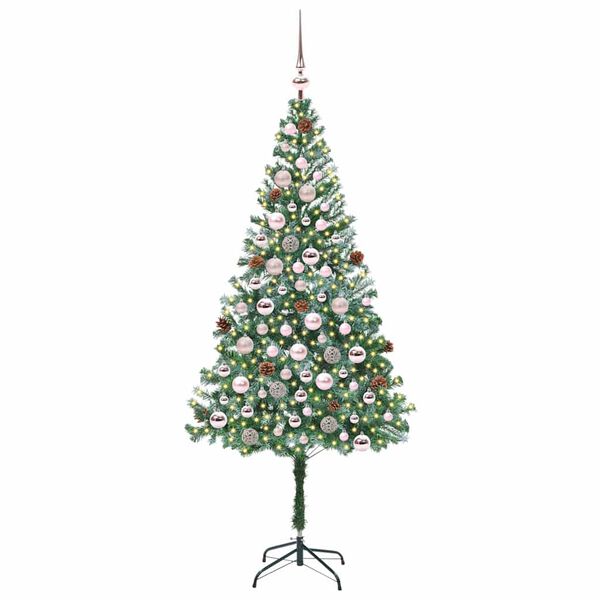 vidaXL K&uuml;nstlicher Weihnachtsbaum Gr&uuml;n 180 cm PVC und Stahl