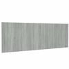 vidaXL Wand Kopfteil Grau Sonoma 240x1,5x80 cm Holzwerkstoff