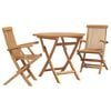 vidaXL Garten Essgruppe 3 pcs Braun Massivholz Akazie